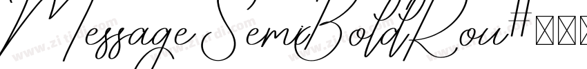 Message SemiBoldRou字体转换